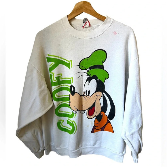 Vintage Disney AOP Double-Sided Goofy Crewneck Sweatshirt, size XL - Picture 1 of 8